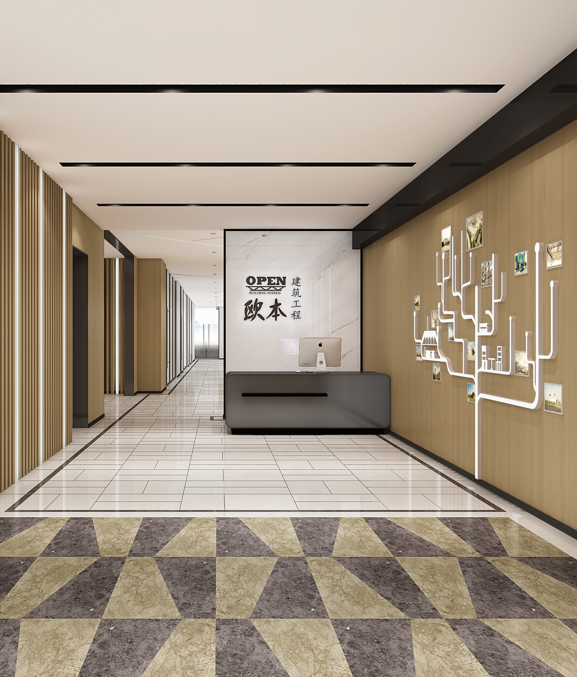 歐本鋼構(gòu)辦公室設計 前廳-pc