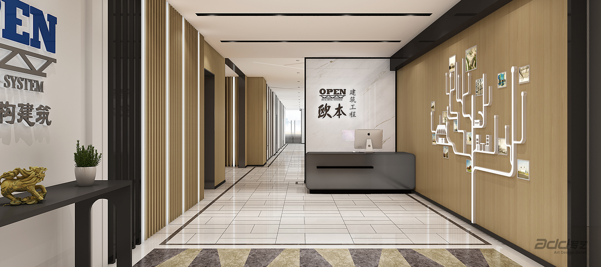 歐本鋼構(gòu)辦公室設計 前廳-pc