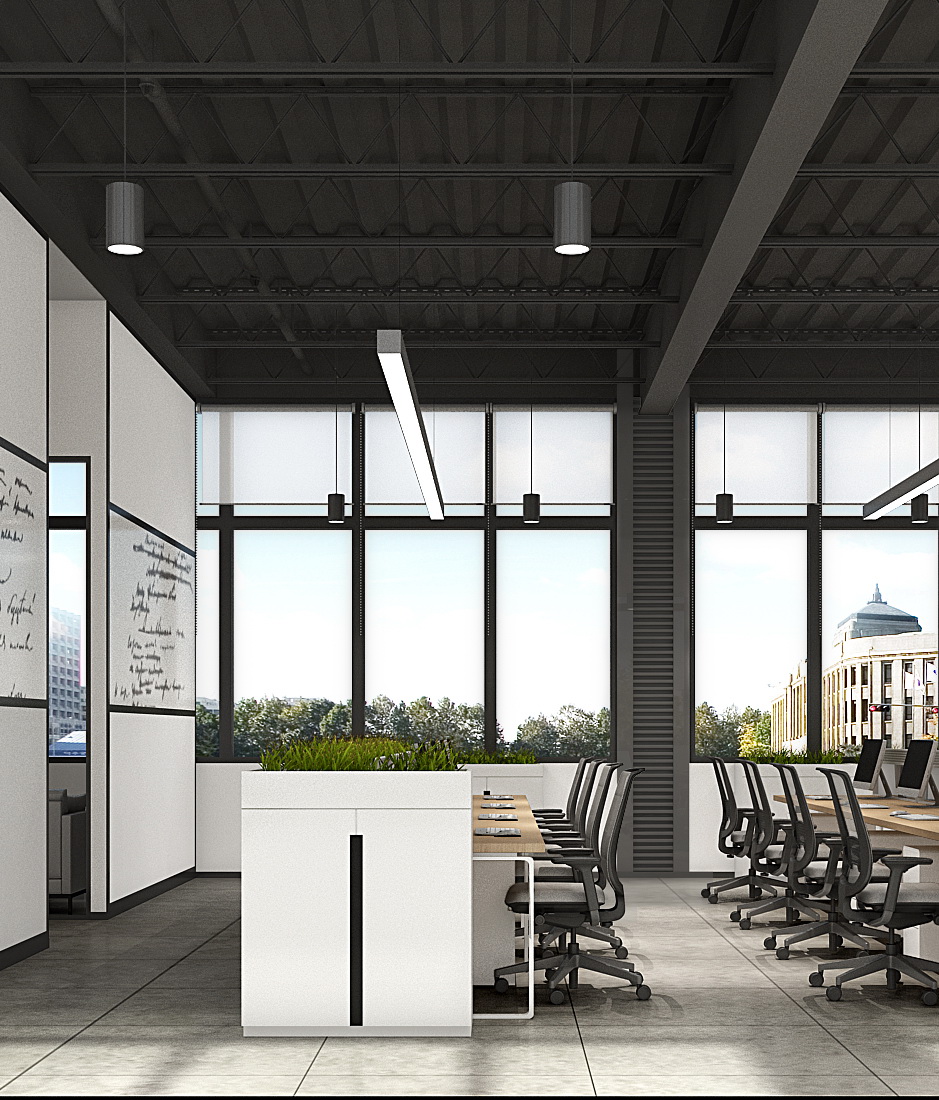 歐本鋼構(gòu)辦公室設計 辦公區(qū)-pc