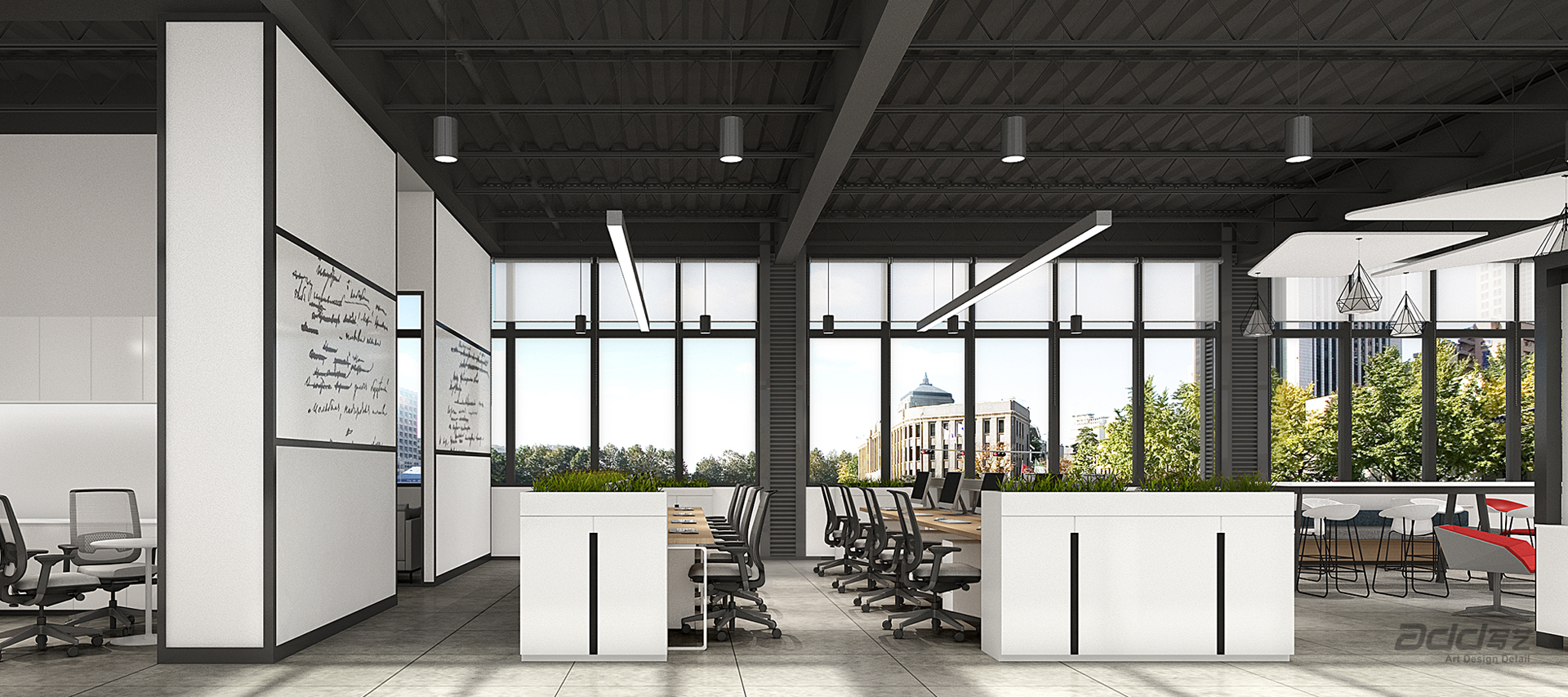 歐本鋼構(gòu)辦公室設計 辦公區(qū)-pc