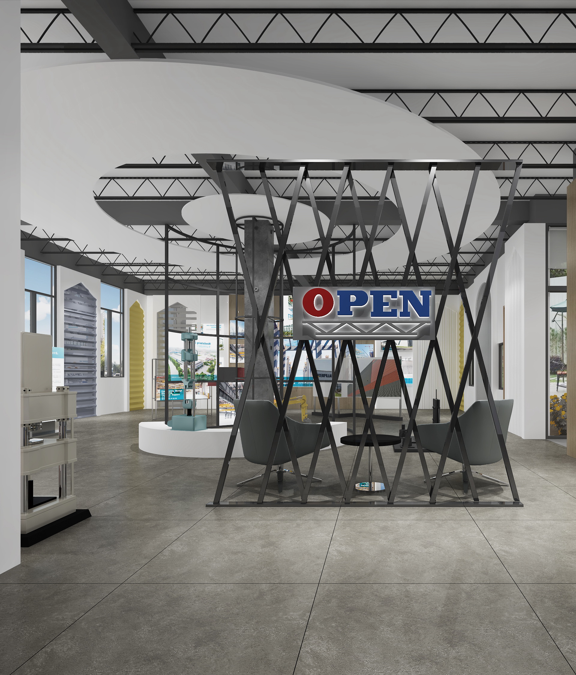 歐本鋼構(gòu)辦公室設計 展廳-pc